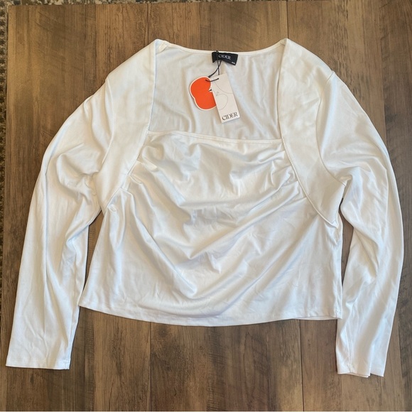 Cider • Bolero Cropped White Top • Size 4x • NWT - Picture 1 of 5